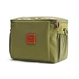 TOURBON 保冷バッグ ランチバッグ 小型 6.8L 保冷 保温 ナイロン 柔らかい生地 折り畳み可能 断熱バッグ クーラーバッグ ボックス型 複数の外側ポケット 超軽量 斜め掛けと自転車バック両用 耐摩耗性 撥水 通勤 通学 キャンプ アウトドア