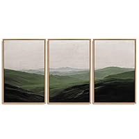SIGNWIN 3 Piece Framed Canvas Wall Art Flower Canvas Prints Home Artwork Decoration for Living Room,Bedroom - 16