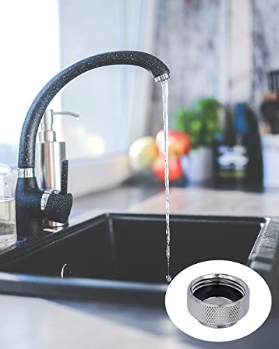 Hibbent 15 Pieces Faucet Adapter Kit, Brass Aerator Adapter Set For Faucet Tap With Removable Aerator To Connect Garden Hose, Aerator, Water Filter Adapter For Faucet Sink - Male/Female, Chrome #TOP7