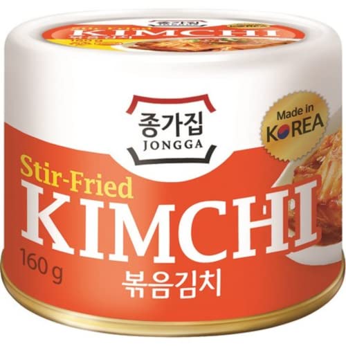 JONGGA Kimchi Gebakken Superior Kwaliteit uit Zuid-Korea Bereide Gerechten 160 g 1 Units