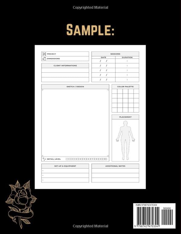 All My Tattoo Shit: Large Artist Sketch Notebook & Drawing Book for Sketching Tattoo Designs & Building Your Portfolio | Practical Sketchbook Workbook for Tattoists | Funny Gift for Adults Men & Women - Image 2