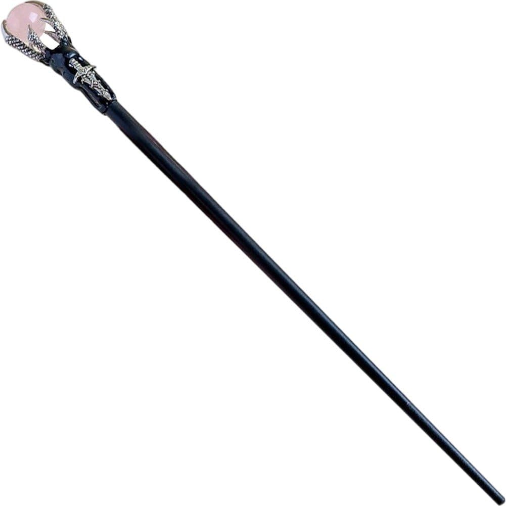 Sofezdo Crystal Ball Magic Wand Handcrafted Crystal Witch Scepter Wizard Halloween Cosplay Wand for Role-playing Games