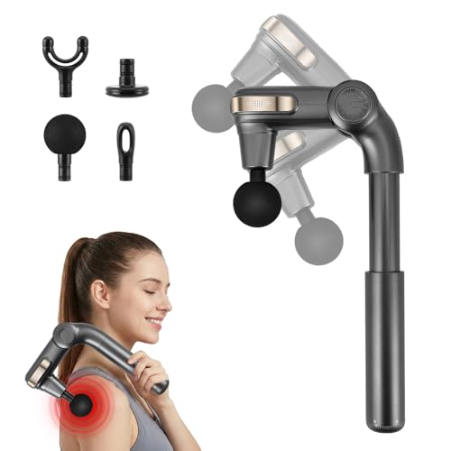Pistolet de massage musculaire à poignée extensible pour tissu profond
