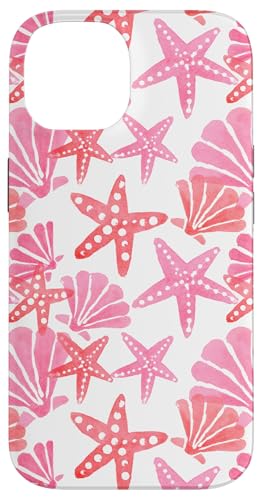 Coastal Granddaughter Sea Shells Coral Preppy Beach Summer Case for iPhone 14