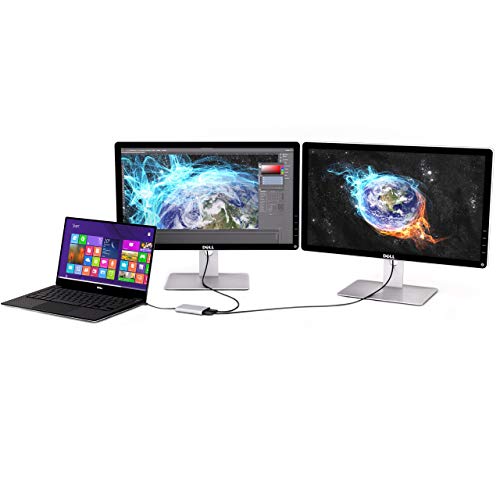 Adaptador Thunderbolt 3 a dos DisplayPort para conectar monitores 4K y pantallas de diseño 5K 5