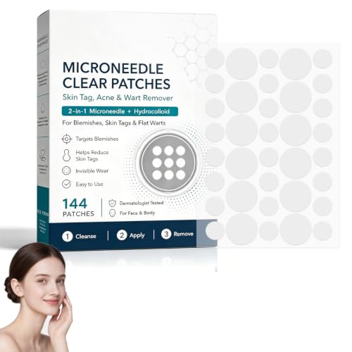 Felyaru Curalona 2-in-1 Microdarts and Hydrocolloid Patch New Microdart Acne Patches Microdarts Clear Patches for Women and Men - Gentle Formula for All Skin (1 Pack)