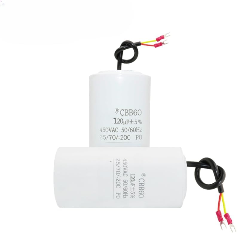 1pc CBB60 Start-up Working Capacitor 120UF 450V air Pump air Pressure car Washing Machine Capacitor