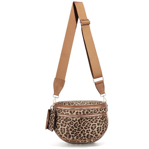 Image of Dyalsa Small Crossbody Bags for Women Canvas /PU Mini Crossbody Purse, Shoulder Bag Traveling Workout