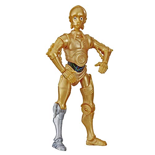 Star Wars Galaxy of Adventures C-3PO Toy Figurine d'action de 12,7 cm avec Fonction de démolition droïde Amusante, Jouets pour Enfants à partir de 4 Ans
