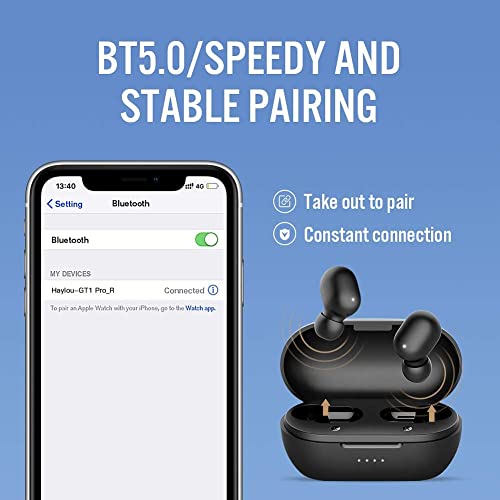HAYLOU GT1 PRO Fone de Ouvido Xiaomi Bluetooth 5.0 IPX5,Fone de Ouvido com microfone, Controle de to