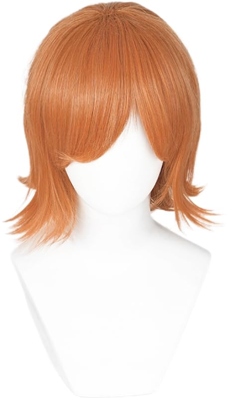 Max Beauty Unisex Short Pink Cosplay Wigs With Bangs+ Free Cap, Man Woman Fluffy Heat Resistant Wig Hair for Daily Party Halloween