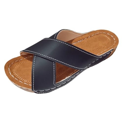 Sandalias de Gruesa y sólida con Correa para Uso Diario, Estilo, para Playa, para Interiores y Exteriores, con cómoda. con Soporte arqueado