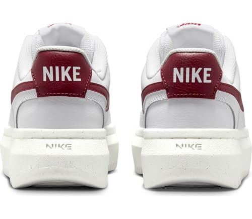 Nike Court Vision Alta Women's Shoes (DZ5394-103, White/Sail/Team Red)3