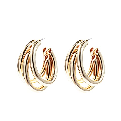 GOLD XIONG PADISHAN 5 Pairs Earrings Gold Rhinestones Pineapple Pearl Elegant Set for Women Girls, Linear Long Tassels Aesthetic Earrings, Drop Dangle Earrings, Hoop Earrings, Fruits Pearl Stud Earrings Assorted Styles and Colors gold09