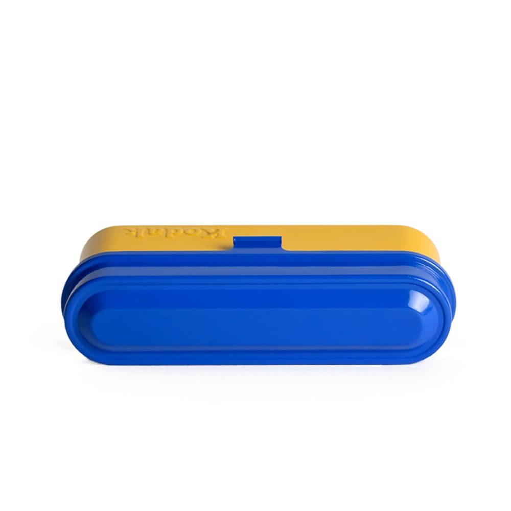 KODAK Film Case Etui na 5 rolek folii 35mm-kompaktowa,stalowa obudowa retro do zabezpieczania rolek folii(azul)(folia nie wchodzi w zakres dostawy)