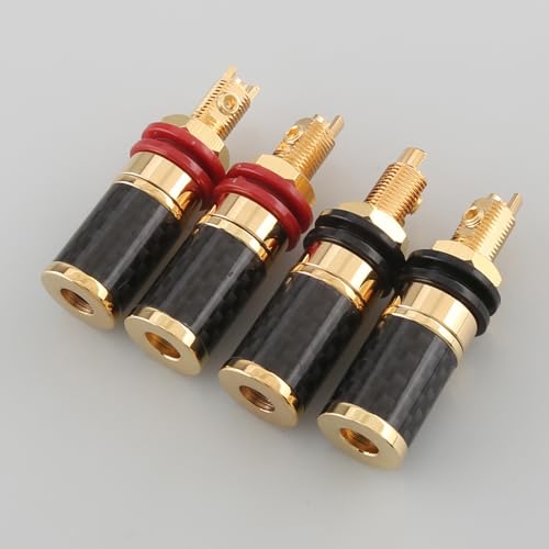 Conectores de conector banana con bloqueo de tornillo contra la oxidación de audio 2