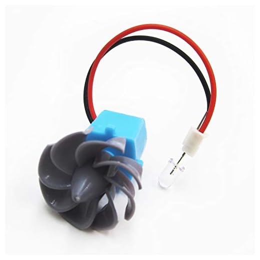 F-MINGNIAN-TOOL, Turbina 1pc 1V-18V 3000 RPM Motor Micro generador de Viento de Bricolaje alternador Accossories (tamaño : 26MM)