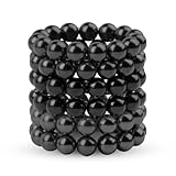 JAWA Magnetkugeln 5mm - 90 Magnete Extra Stark - Kühlschrankmagnete - Premium Magnetic Balls - Magnet Kugeln - Edle Pinnwandmagnete - Geschenk für Arbeitskollegen (Schwarz)