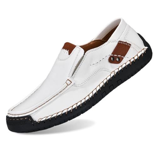 Mocasines náuticos de piel estilo slip-on para parejas ideales para el exterior