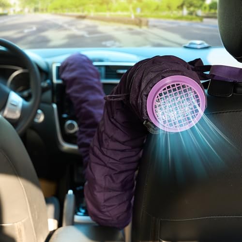 2nd Gen Hook Design Car Ac Vent Extender for Baby Kid Pet Cool Air Conditioning Hose with Greater Airflow More Secure Connections Broader Compatibility Ac Tube for Back/Third-Row Seat(6FT)