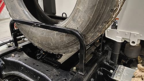 Semi Truck Spare Tire (Or Tire And Rim) Carrier, Adjustable, Powder Coated, Universal Fit, Star Fabrication, 3510, #TOP6