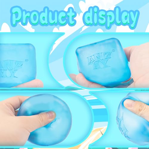 Image of Stress Sugar Ball Cube- Squishy Fidget Toys Stress Cube for Anxiety Stress Relief,High Density Gel Filled, Calming Toys for Kids Adults