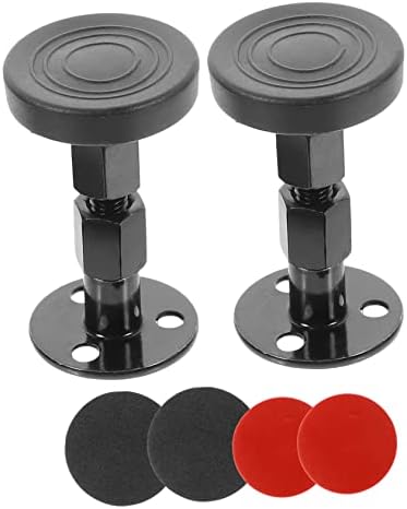 GRIRIW 1 Pair Frames Tool Frame Headboard for Adjustable Anti Cabinet Support Stabilizer Shake Stoppers Wall Threaded Room Bed Stopper Telescopic Anti-Shake Black Bedside Non-Shake