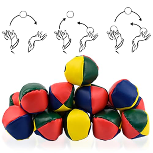 Coriver 15 Pcs Juggling Balls Set, Mini Soft Throwing Ball Games Circus Clown Juggle Balls - Image 3