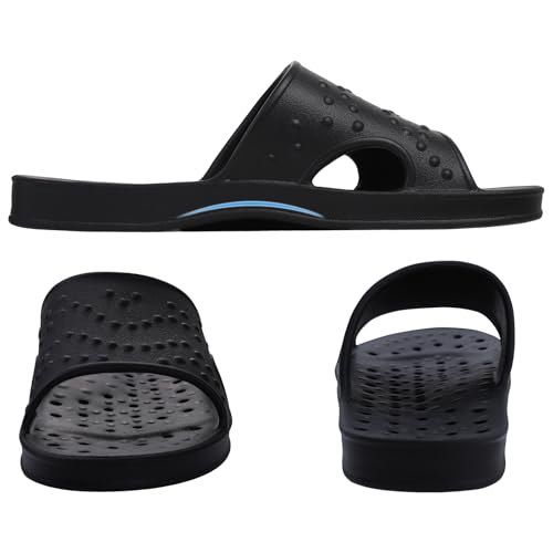 Image of shevalues Shower Shoes for Women Men with Arch Support Quick Drying Pool Slides Lightweight Beach Sandals with Drain Holes