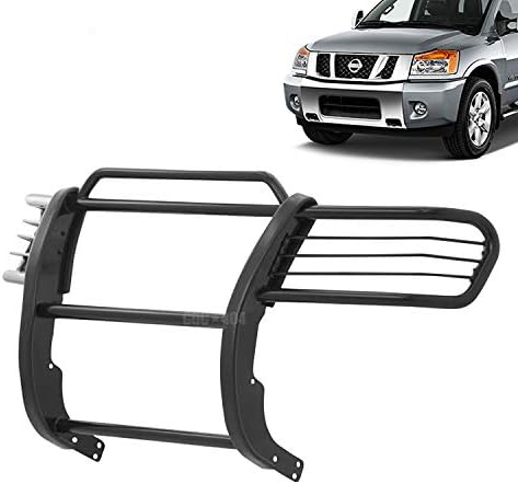 Amazon 04 15 日産 タイタン アルマダ グリルガード バンパーガード ブラック 並行輸入品 グリルガード 車 バイク