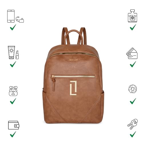 Image of Lavie Luxe Women's Simone Backpack | Fashion Backpack for Work | Ladies purse | Stylish Shoulder Bag | Gift for Women
