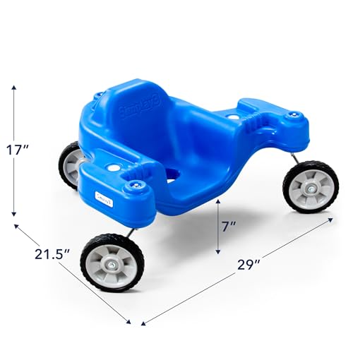 Image of Simplay3 Galaxy Glider Ride-On Toy for Toddlers and Kids Ages 1-1 /2 to 5 Years, 360-Degree Spinning Sensory Riding Toy for Kids, Blue