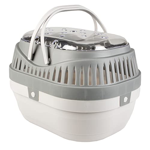 duvoplus, Transportbox für Nagetiere S – 23 x 17 x 15,5 cm, Grau, Nagetiere
