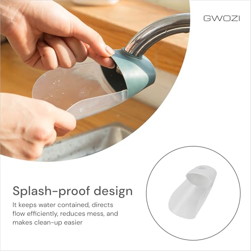 Image of Faucet Extender for Toddlers - Plastic Sink Extender for Toddlers - Sink Spout Toddler Sink Extender for Bathroom, Kitchen - Splash-Proof Toddler Faucet Extender for Hand Washing