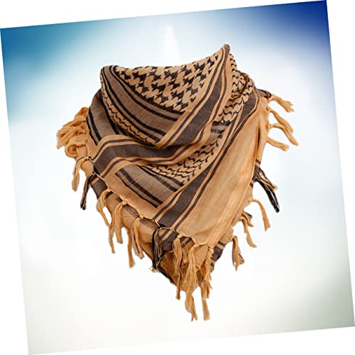 BESPORTBLE 1 Unidade Lenço De Cabeça Árabe Envoltório De Lenço Do Deserto Cachecol Palestino Envoltó