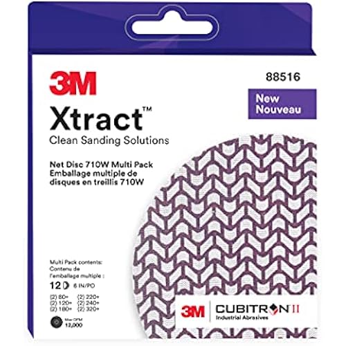 3M Xtract Cubitron II Net Disc, 710W, Multi-Grade, 6 in x NH, Die 600Z