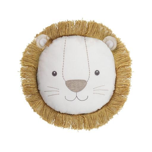 MON AMILeopold Lion Décor Pillow – 14” |Plush Stuffed Animal Hugging Pillow, Decorative Cushion for Child’s Nursery, Bed & Cute Couch or Room Décor