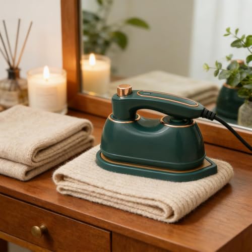 Small Steam Iron for Clothes Ergonomical Hand Held Steamer 6x4x3in - image 1
