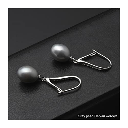 Boucles d'oreilles en perles véritables d'eau douce, nacre de qualité supérieure