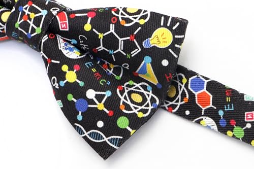 Image of Colorful Fun Pattern Pre-Tied Bow Tie Mens Floral Space Adjustable Bowtie