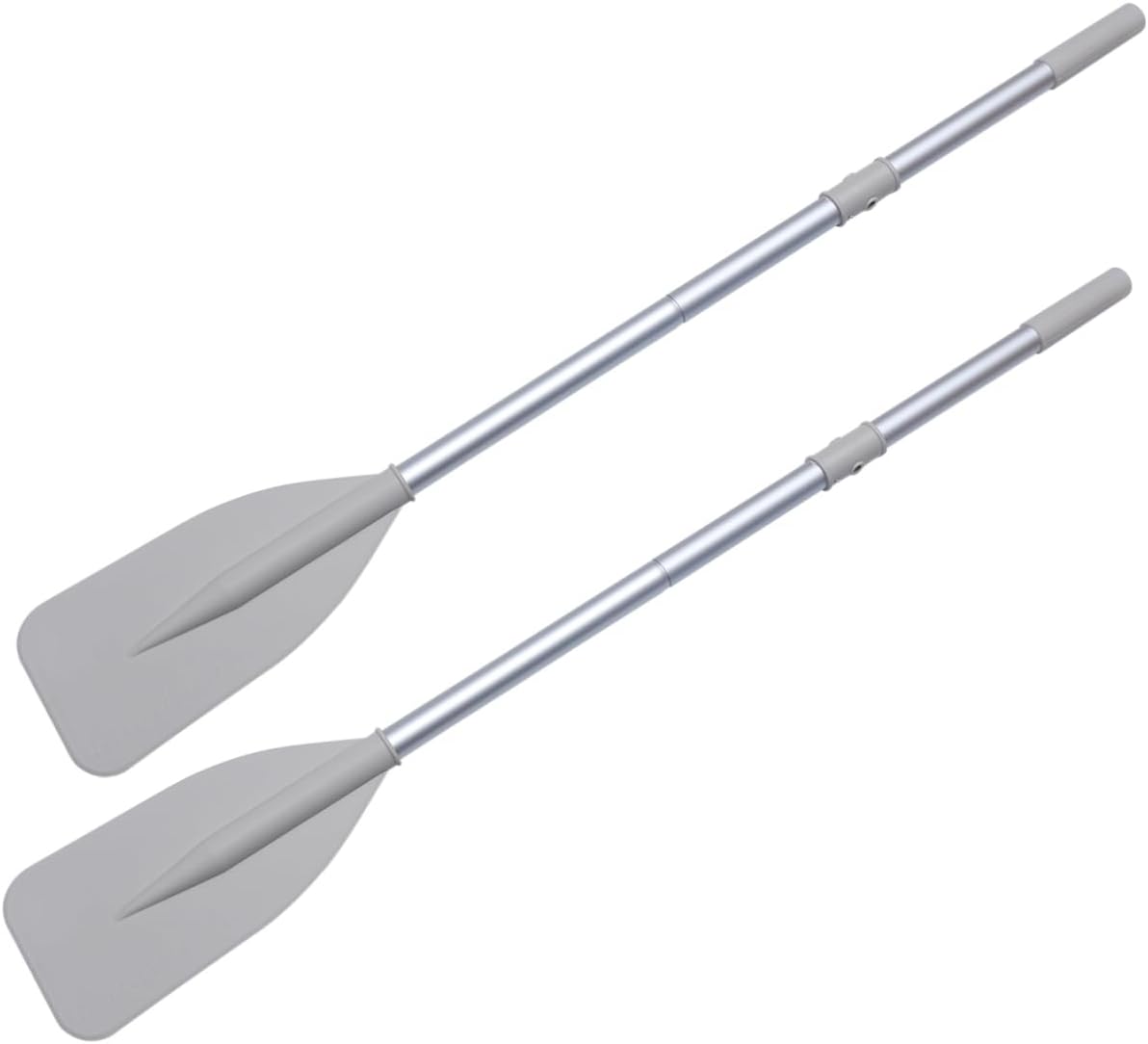 Totority 1pair Kayak Detachable Aluminum Alloy for Canoeing and Boating Lightweight and Portable Grey Paddles for and Water Sports