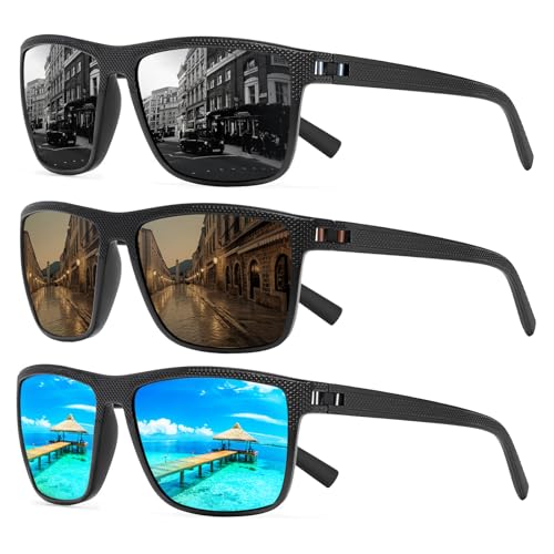 TURBOPEP Square Polarized Sunglasses