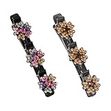 Hair Clips for Women, Sparkling Crystal Flower & Star Hair Clips, 2025 New Butterfly Clip Headband for Girls, Cute Chopped Hairpin Duckbill Clip for Ladies (Col+Cha)
