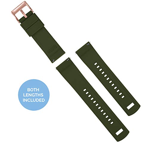 Image of BARTON Elite Silicone Watch Bands - Gold Buckle Quick Release