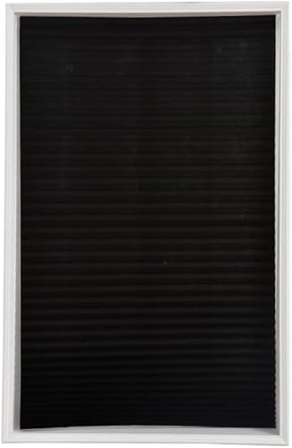 Paquete de 2 persianas opacas temporales para ventana, autoadhesivas, plisadas, sin cordón, sin taladro, tela para oscurecer la habitación, cortinas
