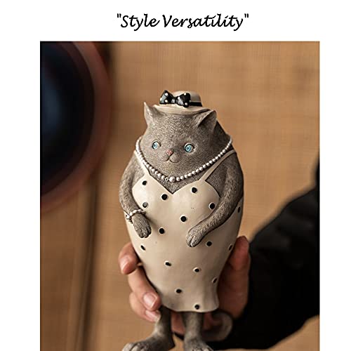 Nobele Kat Paar Statues Sculptures Decorative,Amerikaanse Stijl Creatief Decoration Figures,Schattige Diertjes Statue… - Image 8
