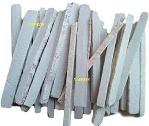 Yashvin® Fun Writing Natural Earthy Slate Bar Natural Limestone Slate Chalk Pencil - Pack of 100 PCS (Saleti Chalk) || SN#5418