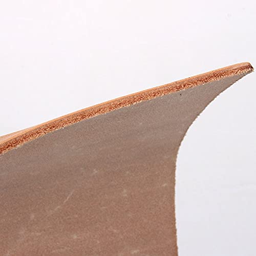 Tela de Cuero Genuino de 3mm de Espesor, Cuero de Vaca Vintage, artesanías de Cuero curtido Vegetal, Piel de Vaca Real, Tira de Piezas de Grano Completo Bronceado