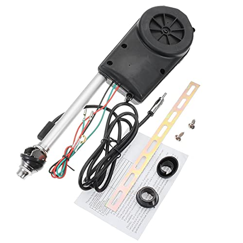 Baceyong Voiture Électrique Radio Antenne Automatique, 12VDC Remplacement Aile Monter Voiture Électrique Aérien Raccord Trousse Antenne