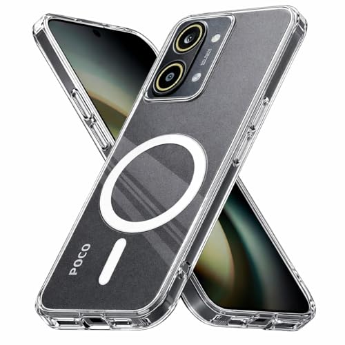 Image of SPAZY CASE Poco X8 Pro Max 5G Back Cover | Crystal Clear Anti-Yellow Case | Premium Abstract Design | Shockproof Slim Fit | Scratch Resistant Transparent Cover for Poco X8 Pro Max 5G